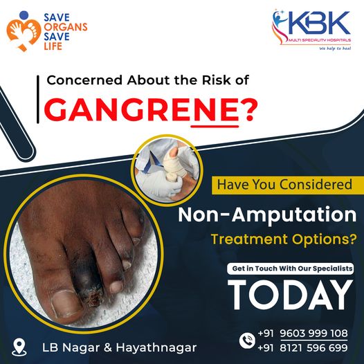 symptoms of gangrene KBK Hospital