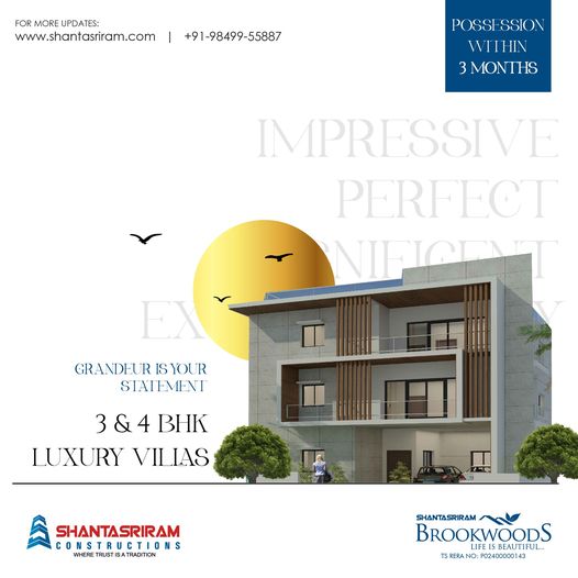 3 and 4bhk Villas Kismatpur  Shanta Sriram